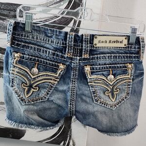 Rock Revival Blue Denim Shorts